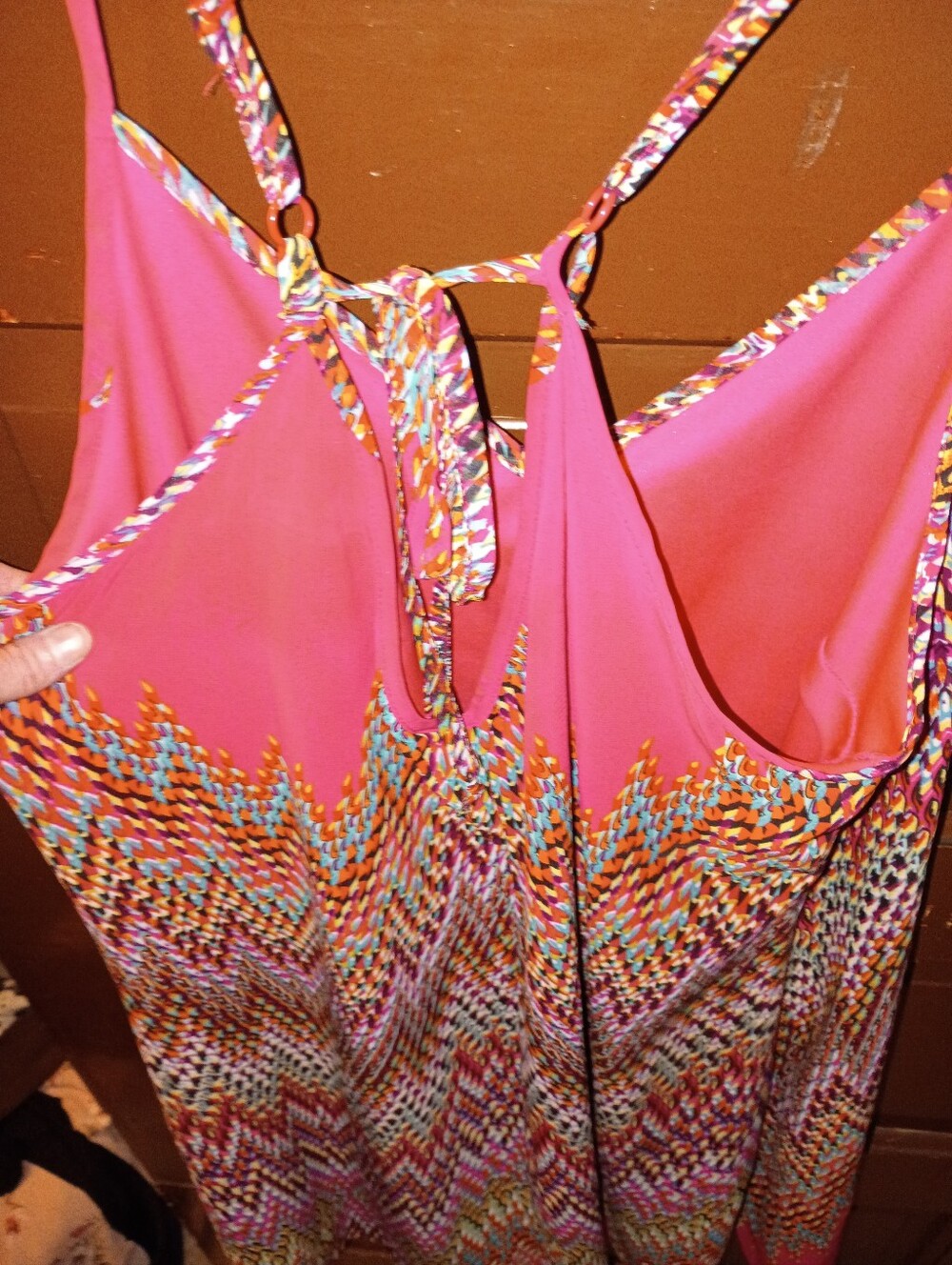 EUC Maurices Colorful Zigzag Print Summer Mini Dress XL - Picture 6 of 9